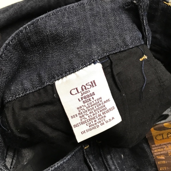 LAST ONE‼️ S/1 Dark Blue Jeans with Gold Trim 👖✨ - Picture 8 of 8